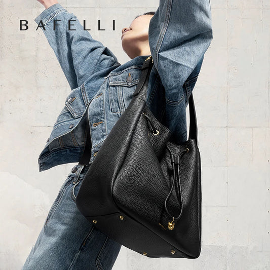 Classic Leather Shoulder Tote