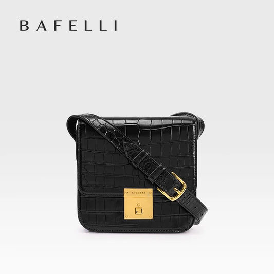 BAFELLI Mini Boxy Leather Crossbody Bag