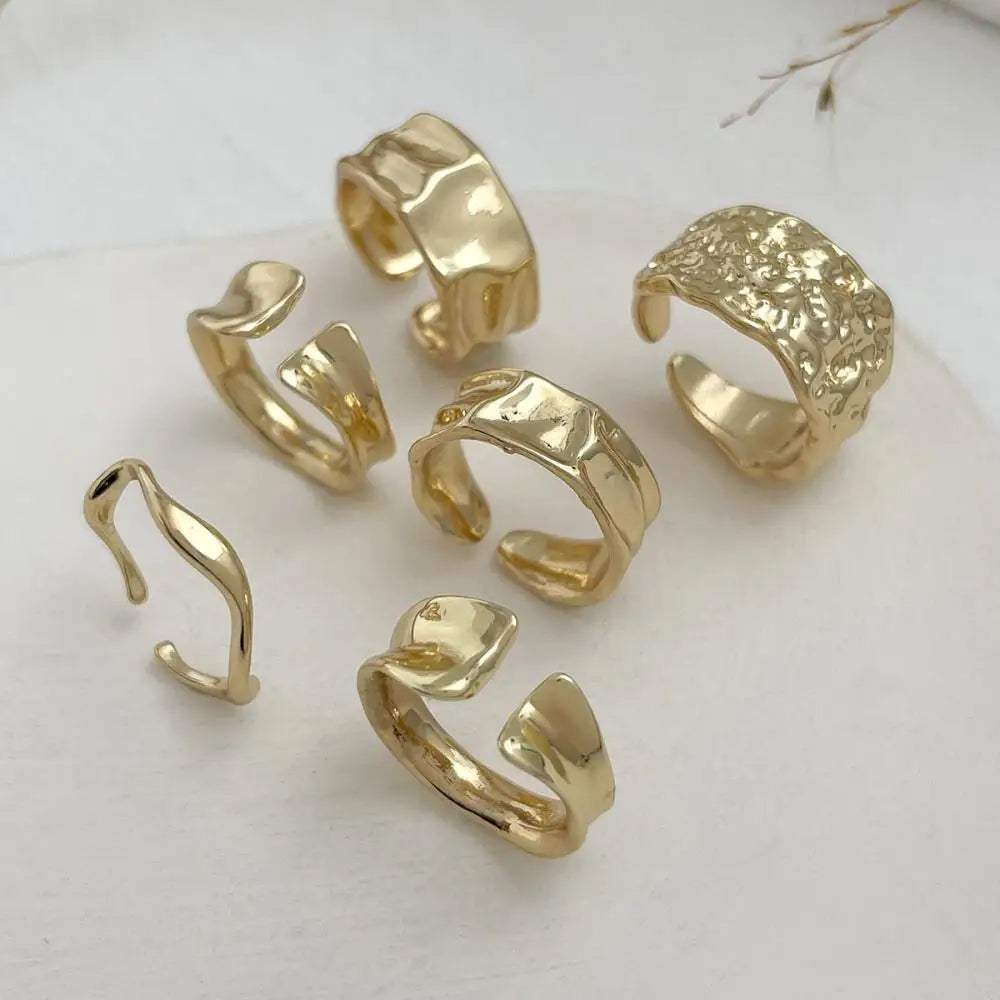 Sun & Starfish Ring Set