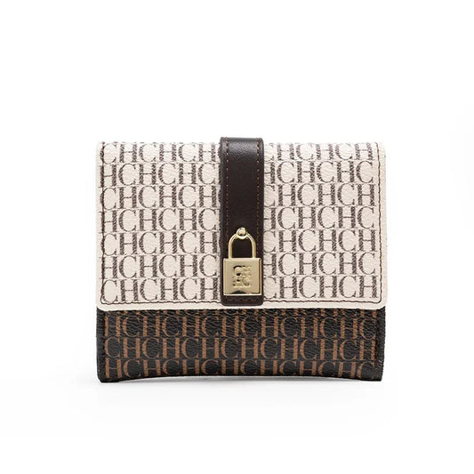 Versatile Letter Print Design Wallet Premium Feeling Wallet Standard