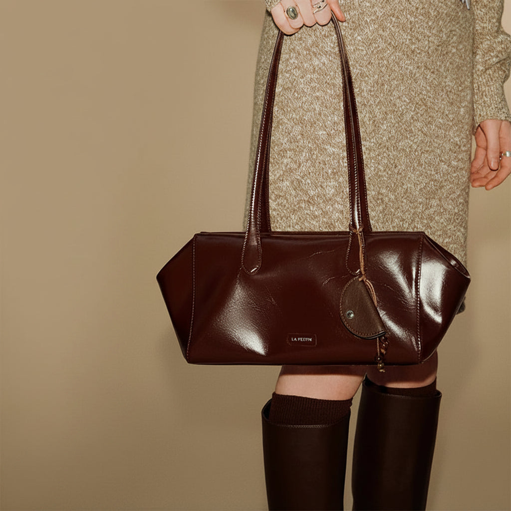 LA FESTIN Leather Bowling Bag