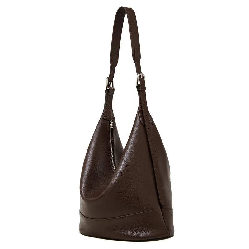 YANATARI Soft Leather Large-Capacity Tote