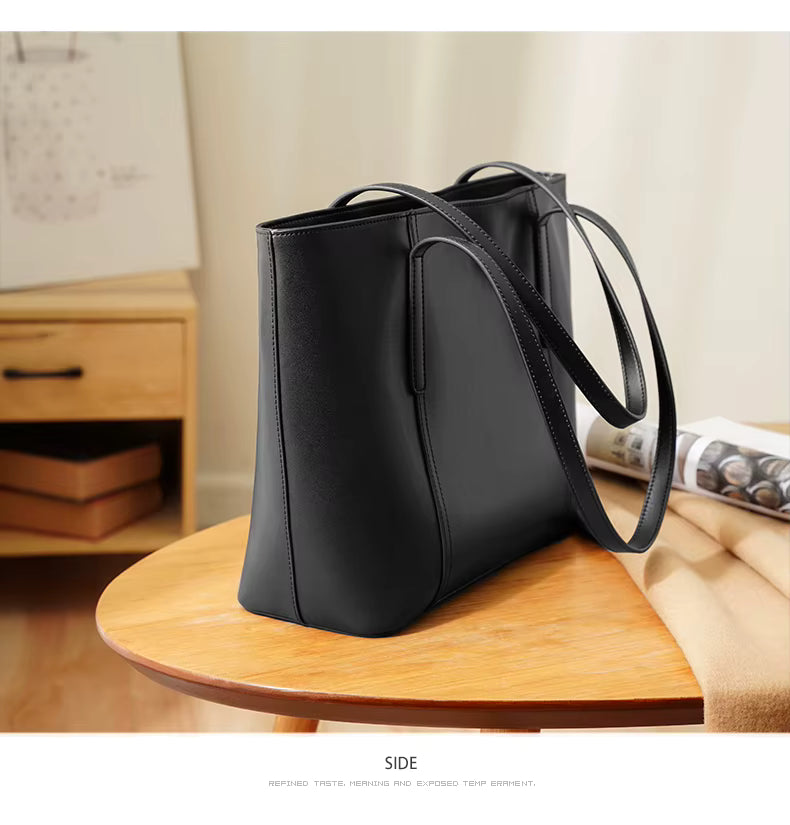 FOXER Large Leather Tote Bag
