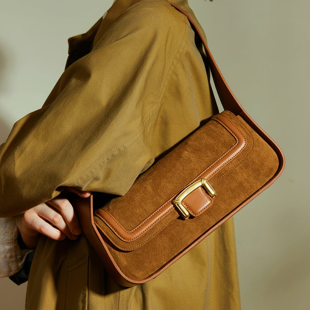 LA FESTIN Large Leather Shoulder Bag