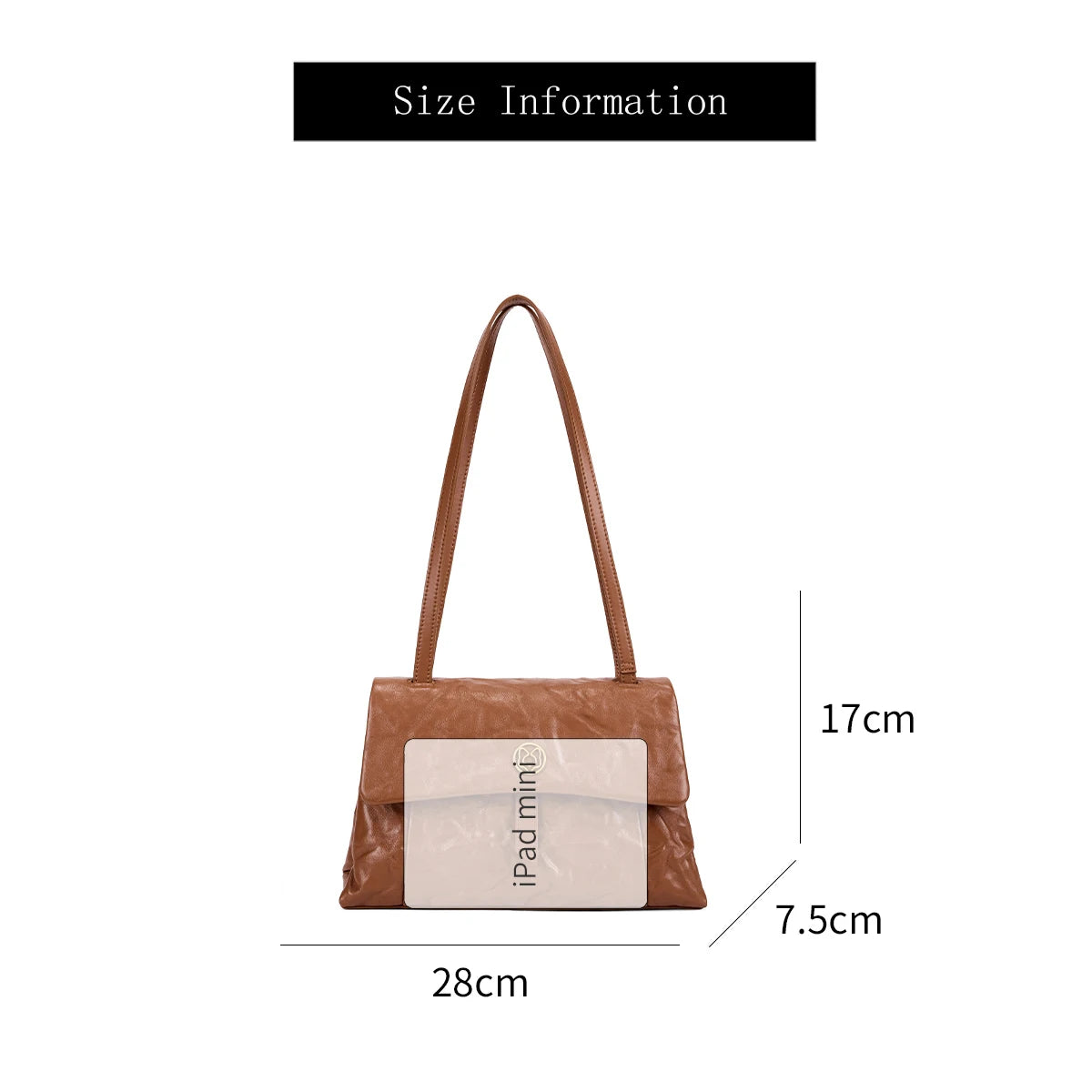 FOXER Soft Leather Flap Shoulder Bag