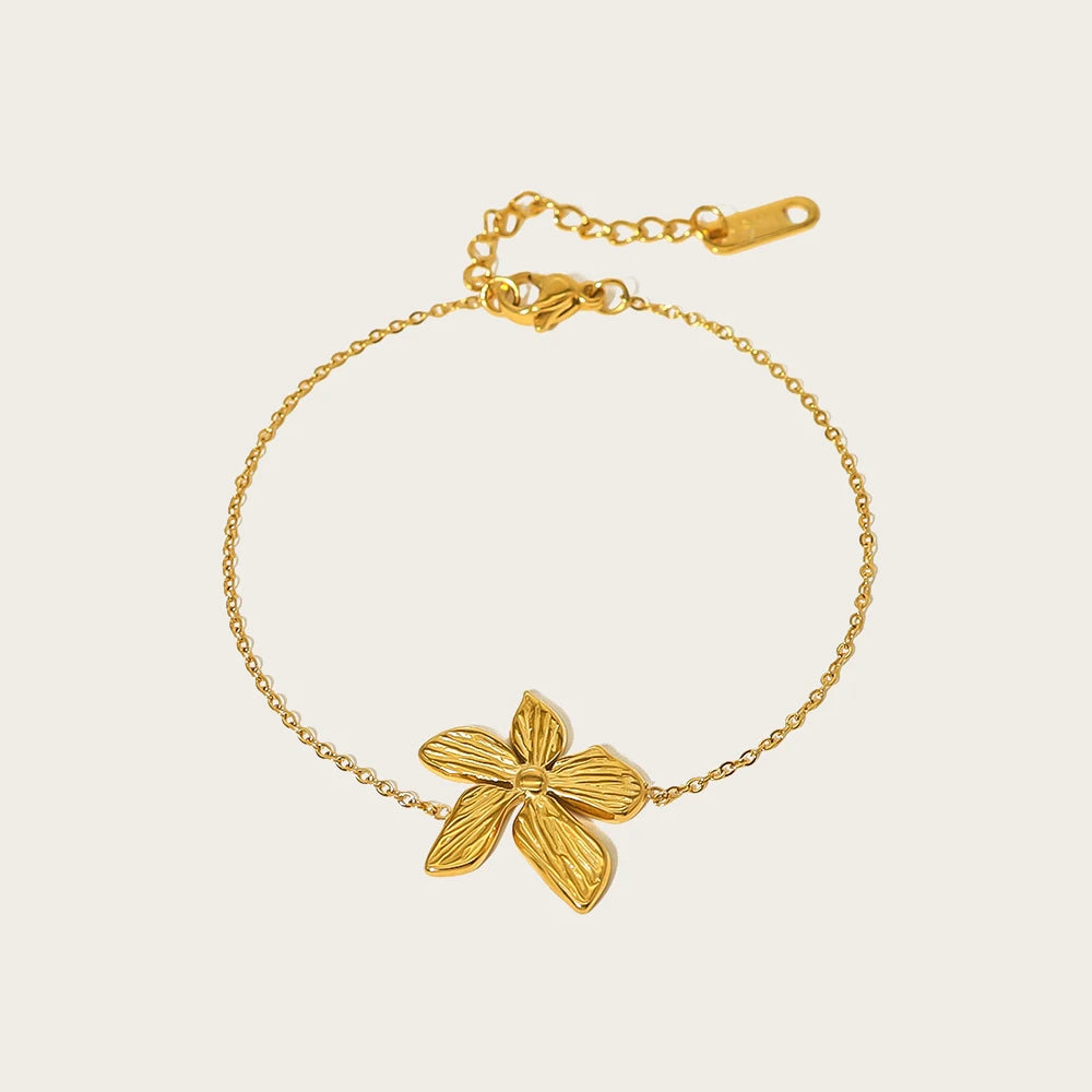 Flower Charm Bracelet