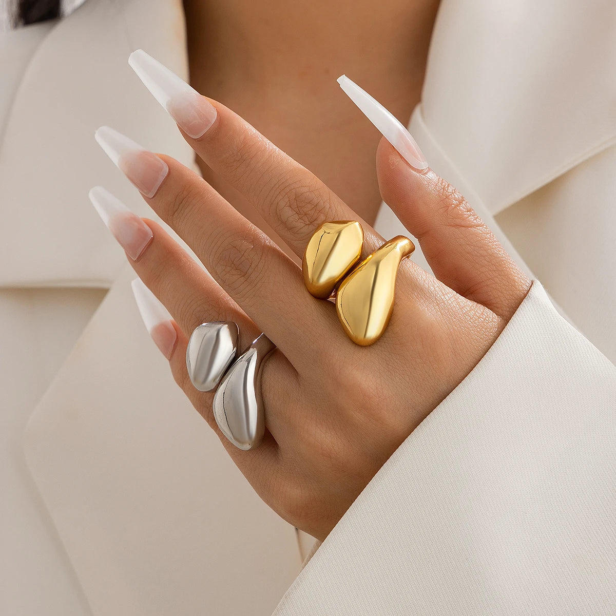 Snake Water Drop Ring
