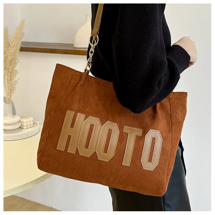 Solid Color Shoulder Bag
