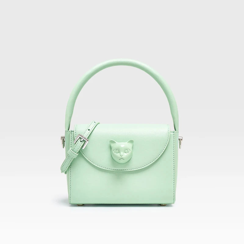 BAFELLI Cat Leather Mini Handbag