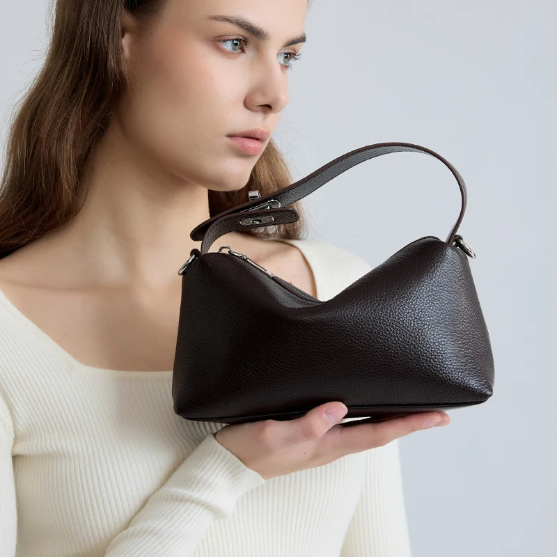Mini Leather Hobo Bag