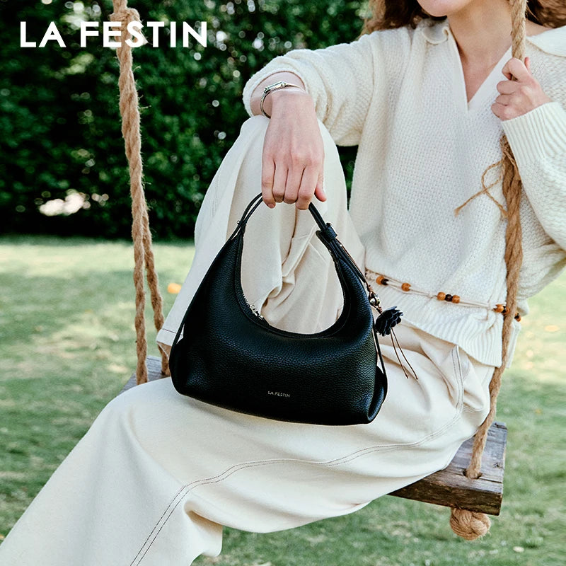 LA FESTIN Small Leather Shoulder Bag