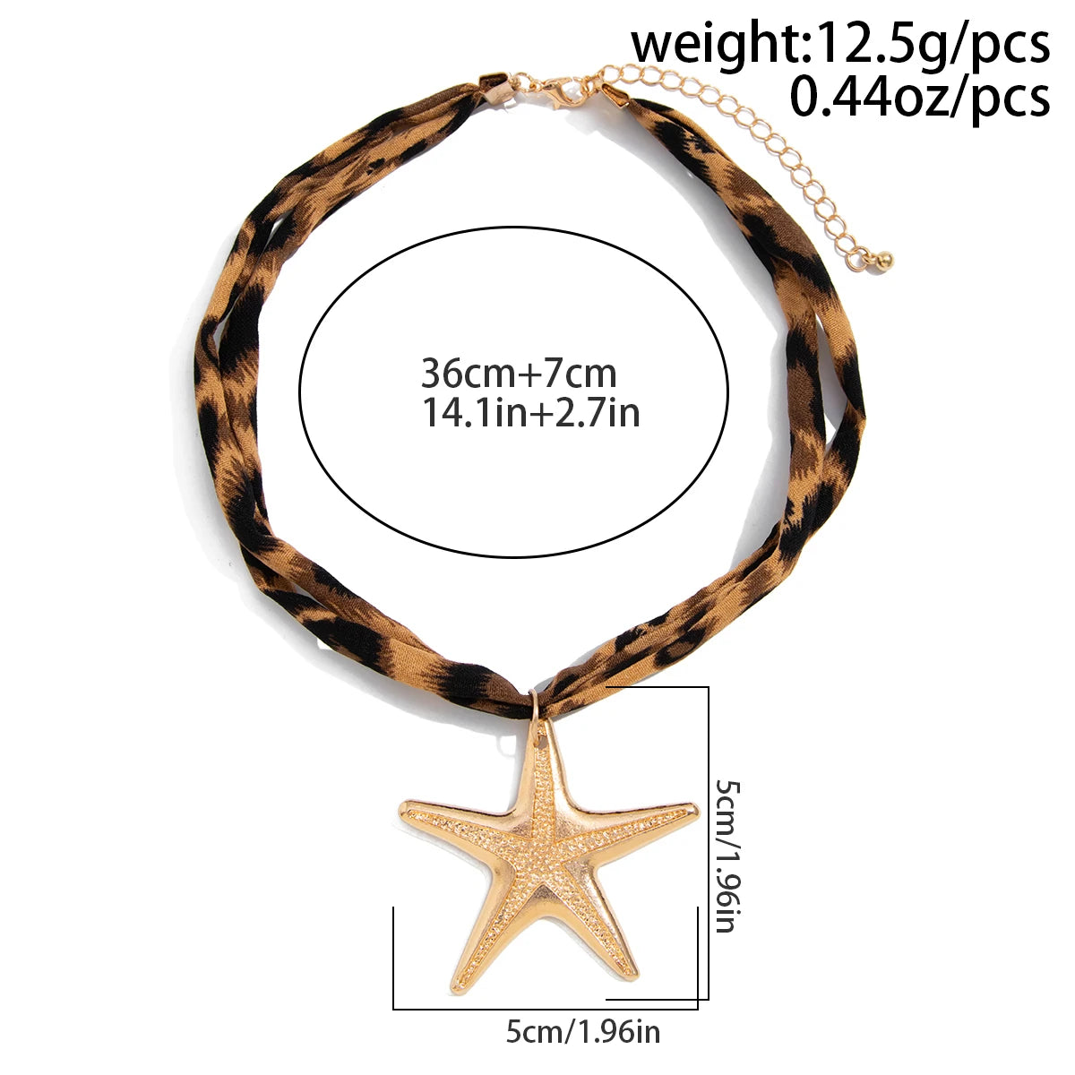 Starfish & Heart Pendant Choker
