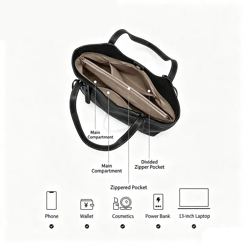 LA FESTIN 2026 Luxury Leather Tote Bag