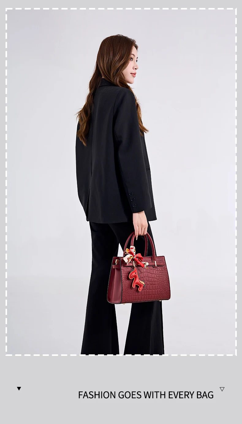 Large Capacity PU Crossbody Bag