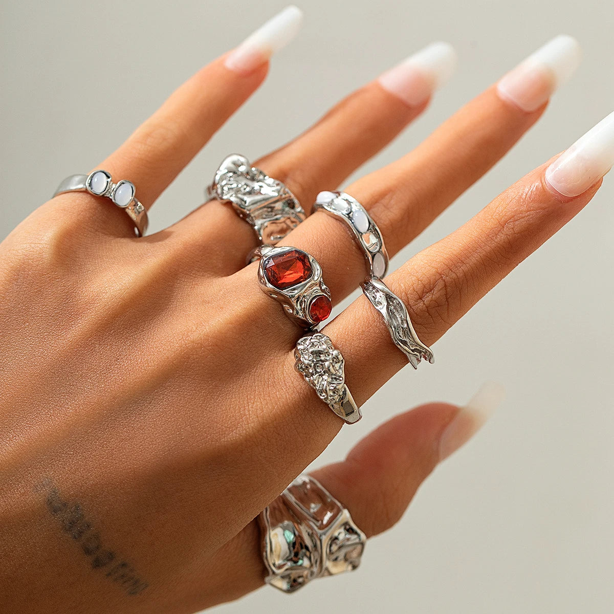 Folded Open Ring Set