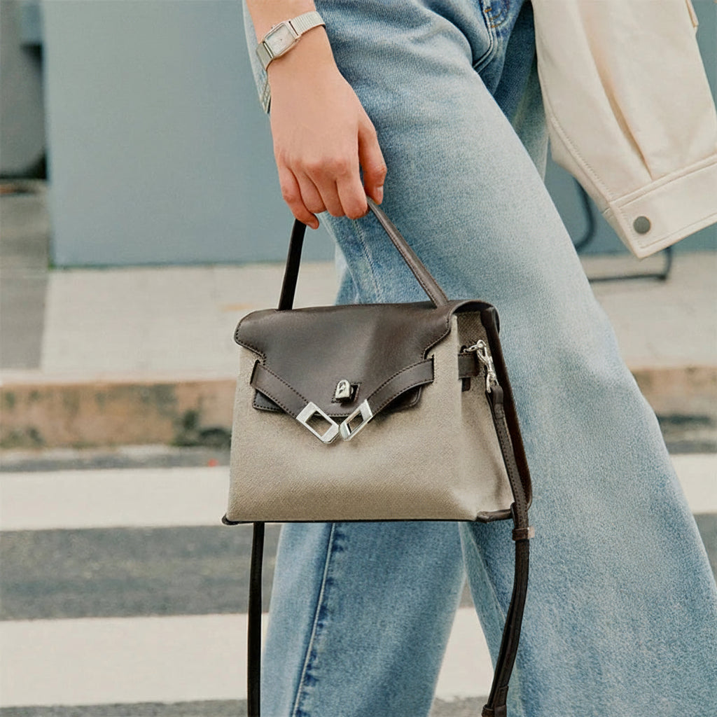 LA FESTIN Leather Tote Shoulder Bag