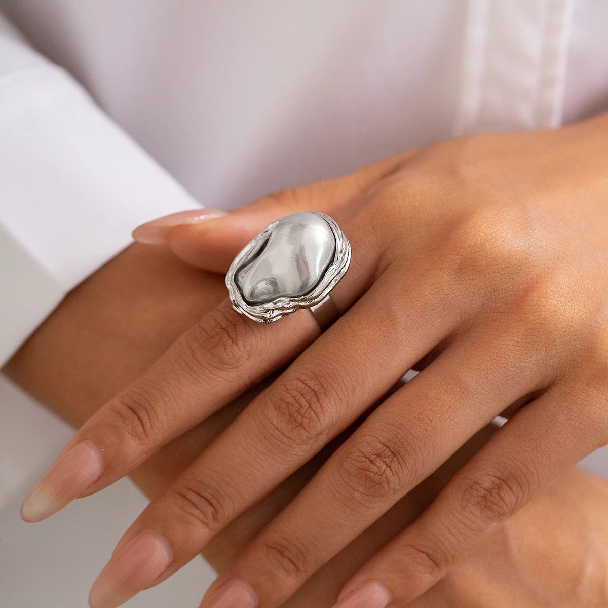 Baroque Pearl Ring