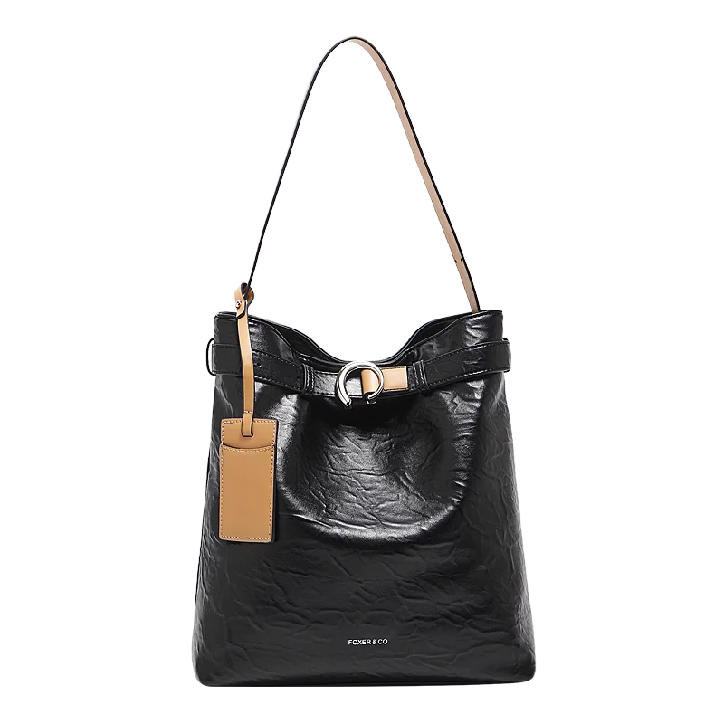 FOXER Women’s Vintage Leather Hobo Bag