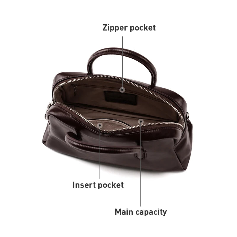 LA FESTIN Large Leather Crossbody Bag