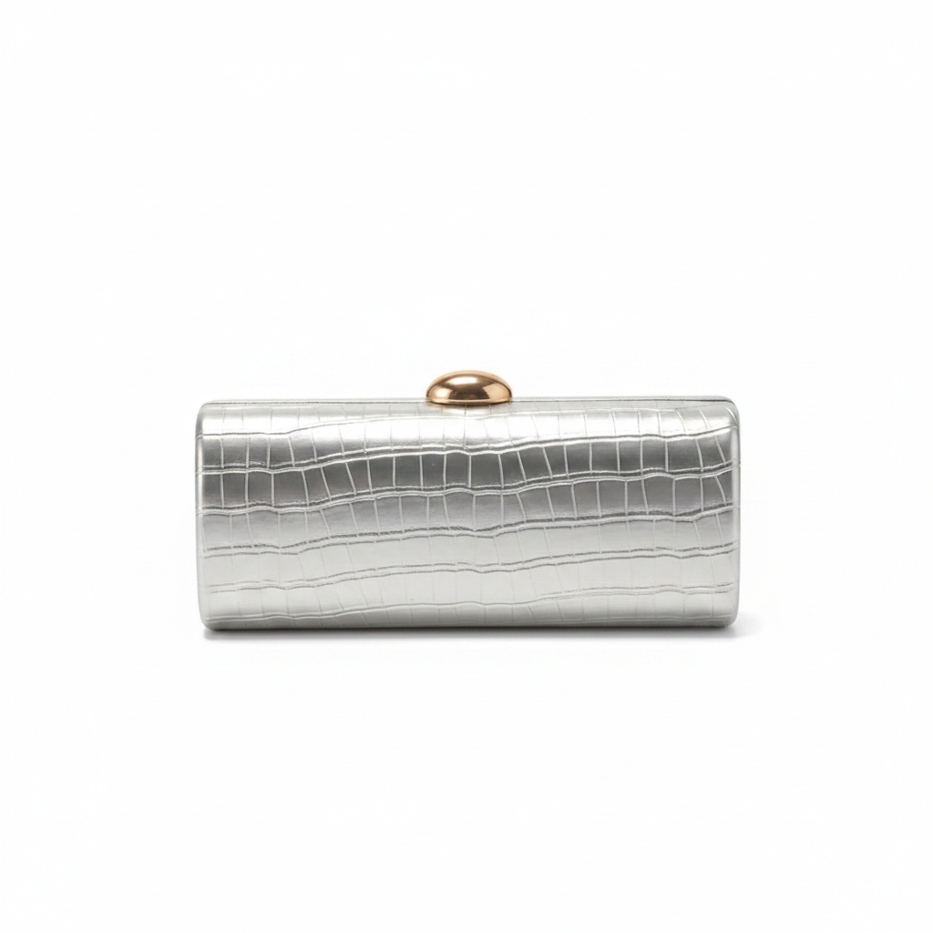 Ic Pu Leather Box Bag Female Glossy Golden Elegant