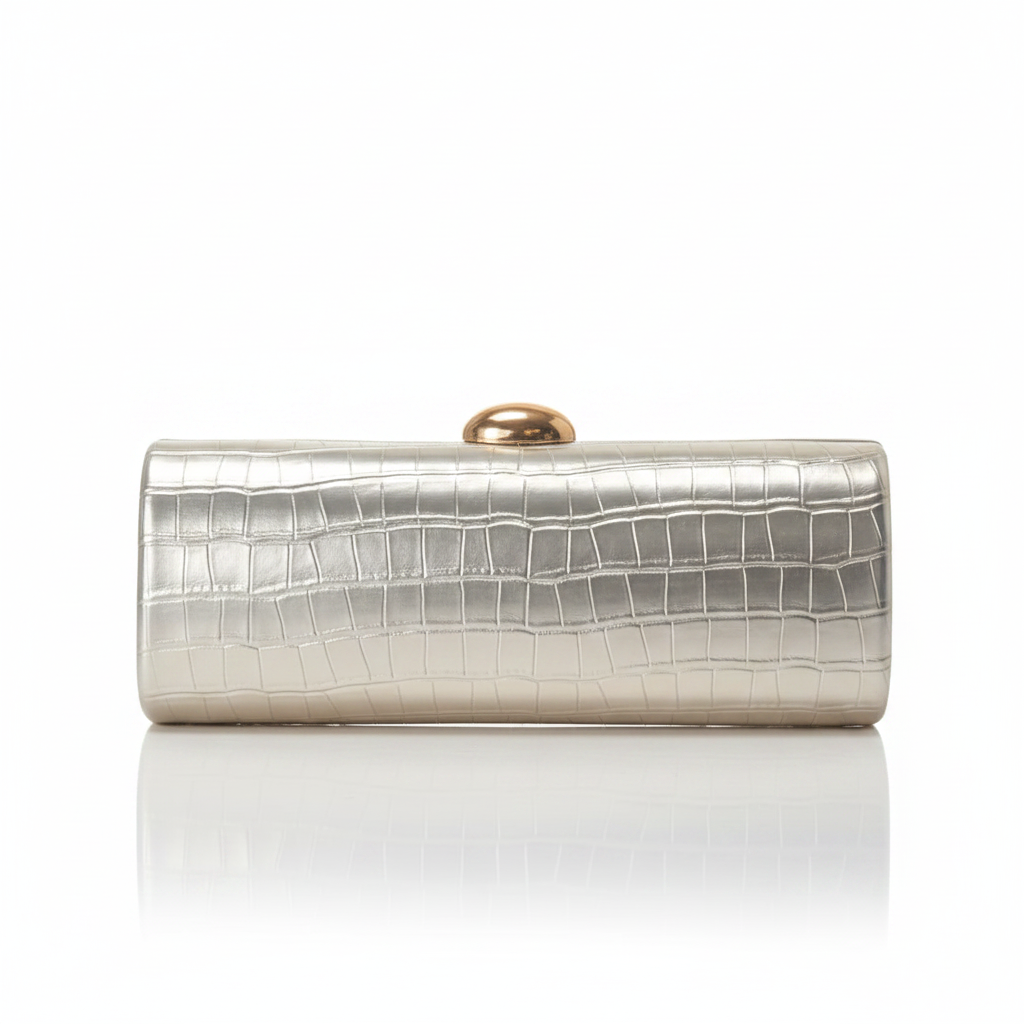 Ic Pu Leather Box Bag Female Glossy Golden Elegant