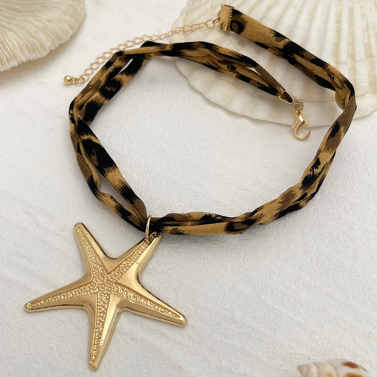 Layered Starfish Heart Necklace