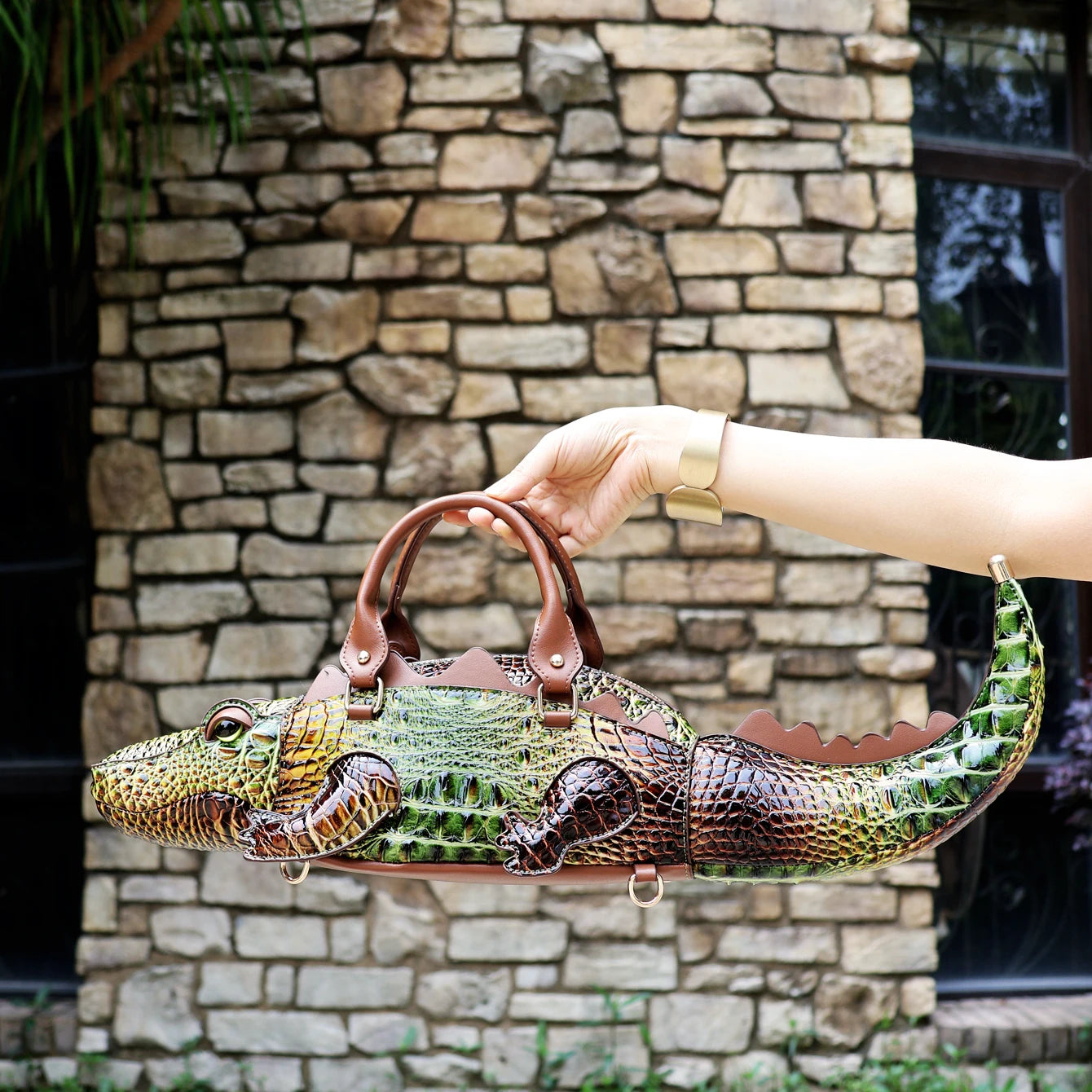 Handmade PU Leather Shoulder Bag