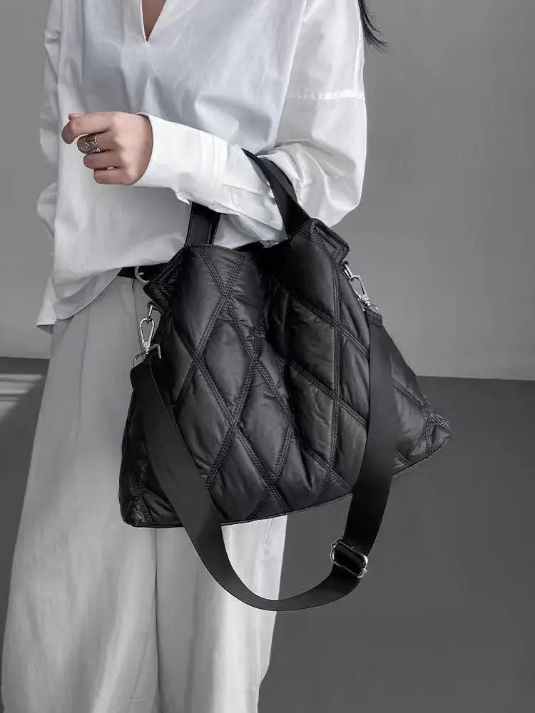 Quilted Puffer Shoulder Bag