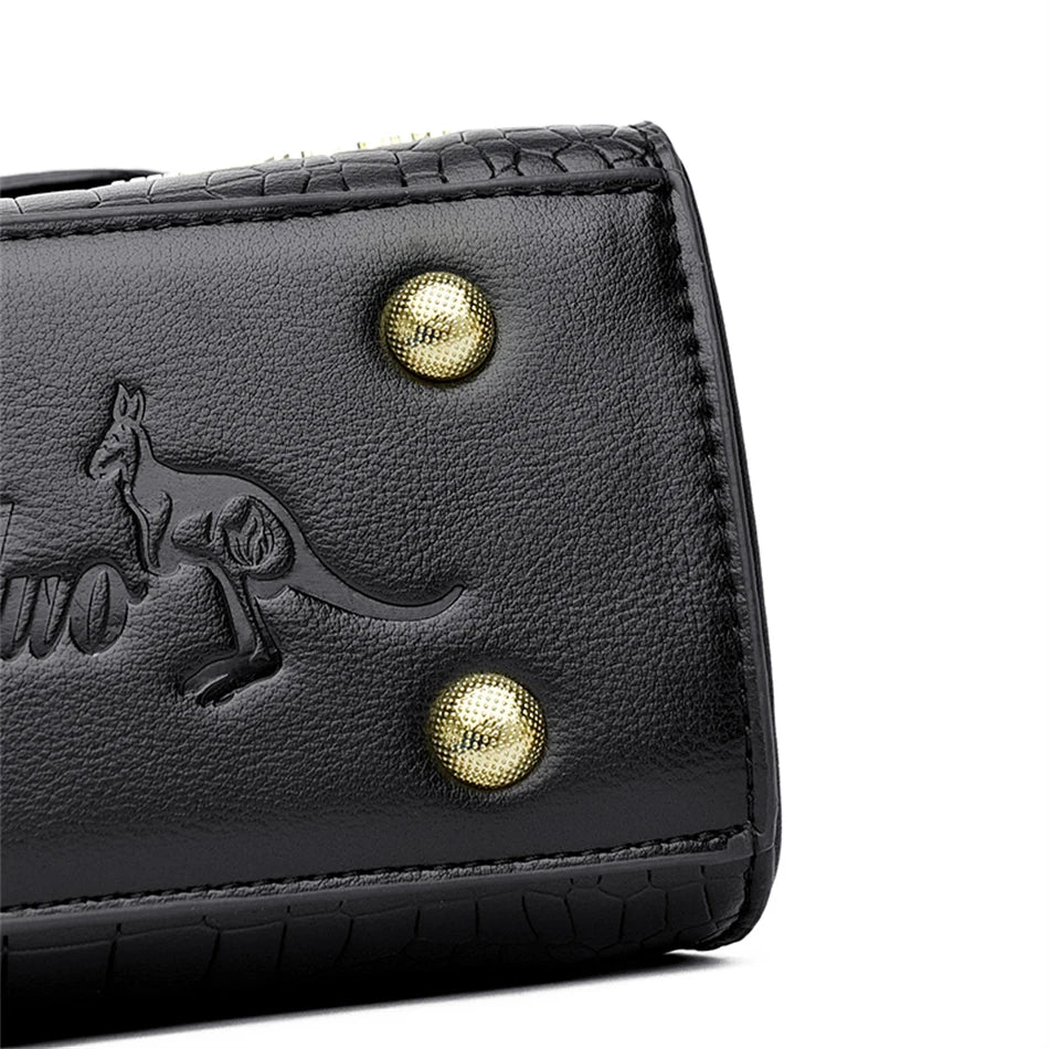 Crocodile Leather Crossbody Handbag