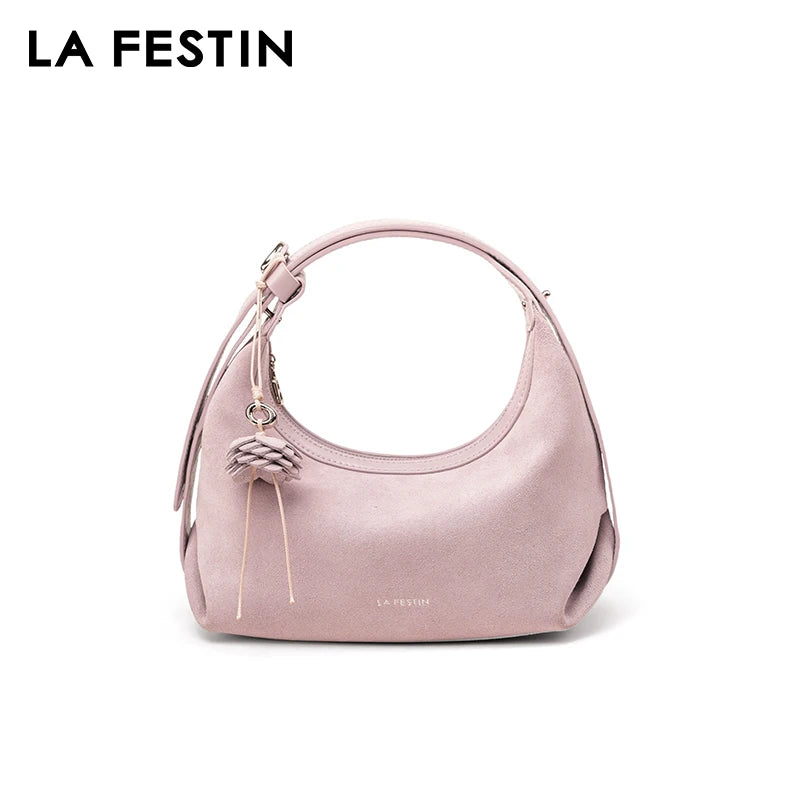 LA FESTIN Half Moon Crossbody Bag