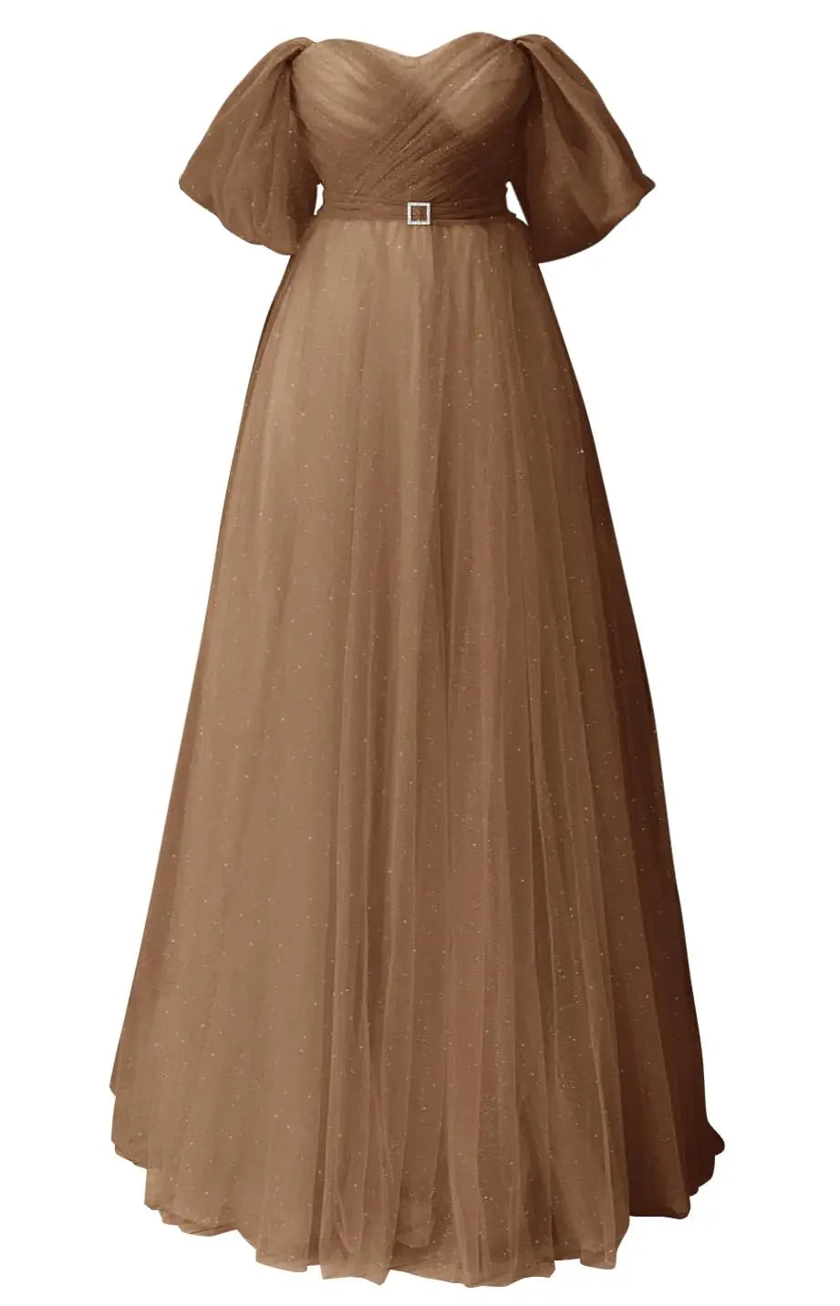 Glitter Tulle Prom Dresses Off The Shoulder Sweetheart Puffy Long Evening Gowns for Women 2026 Elegant Dress Wedding Party