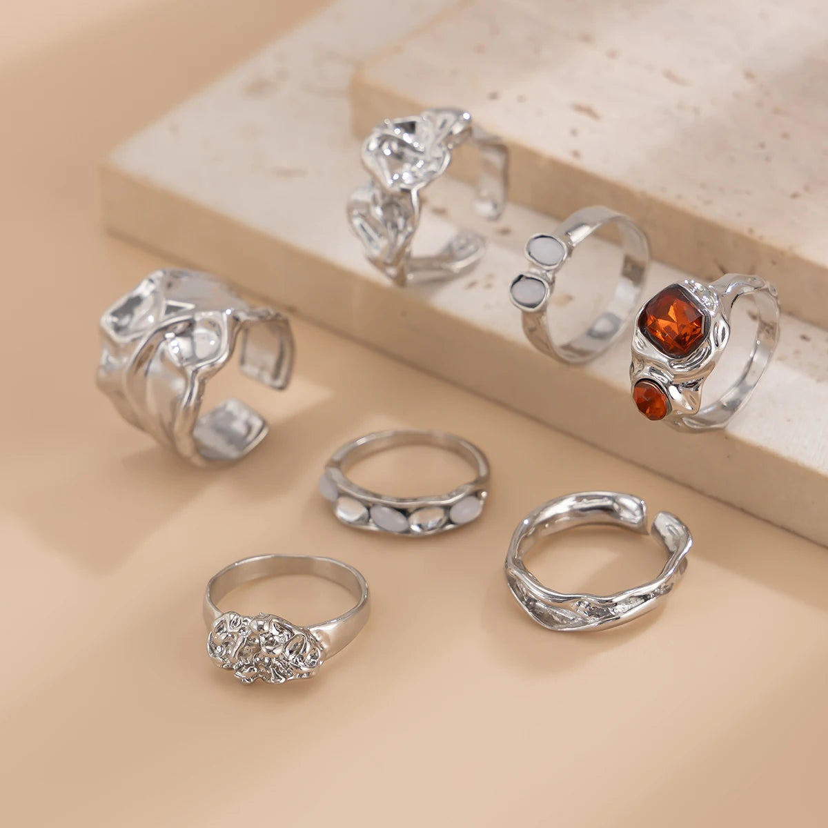 Folded Open Ring Set