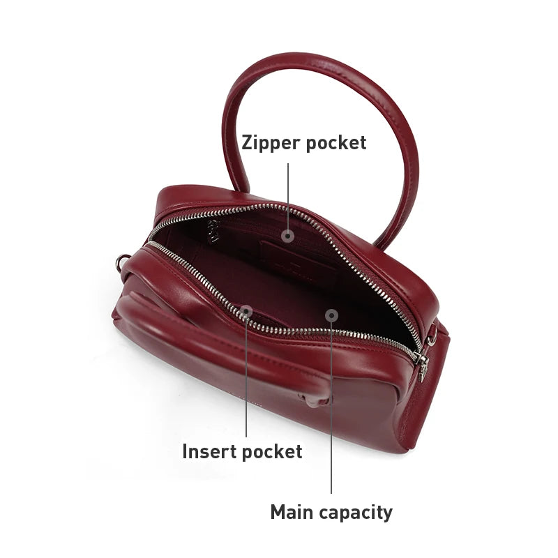 LA FESTIN Small Leather Crossbody Bag