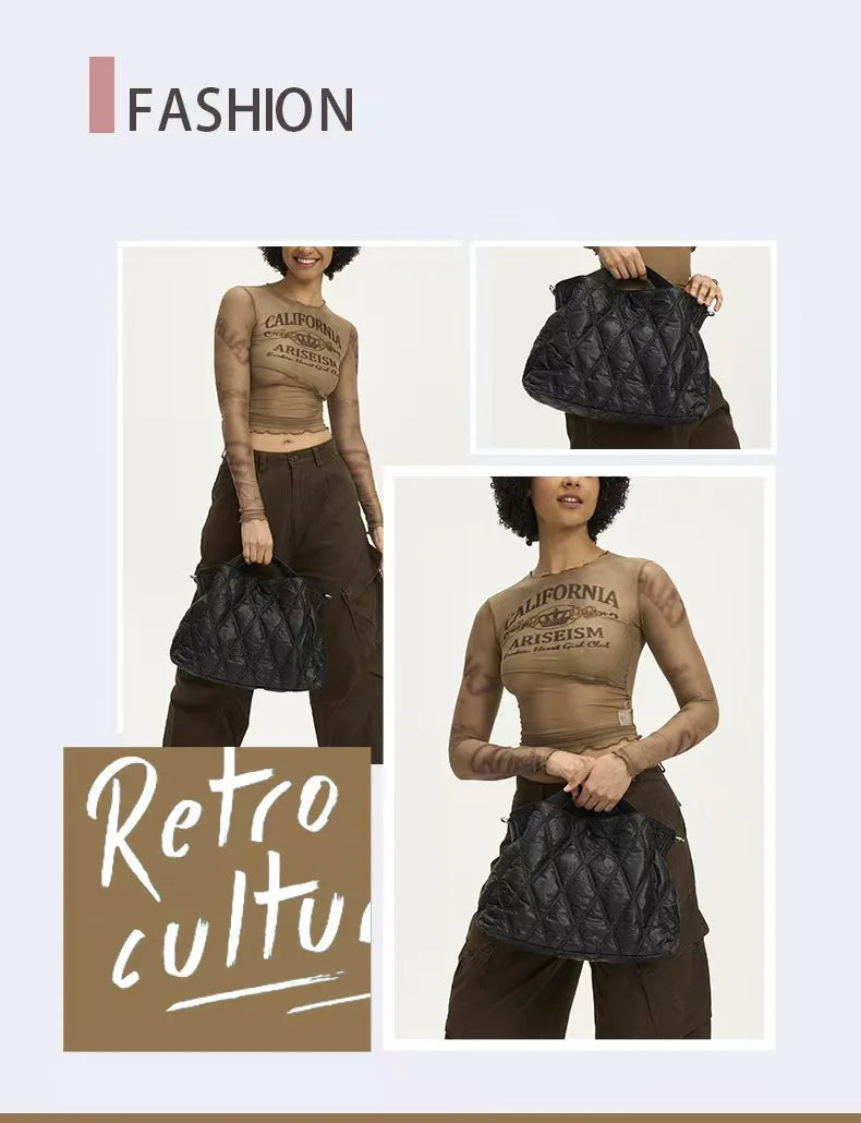 Quilted Puffer Shoulder Bag
