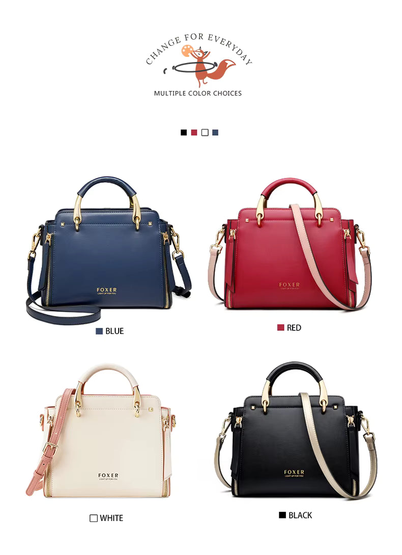 FOXER Leather Tote & Crossbody Bag