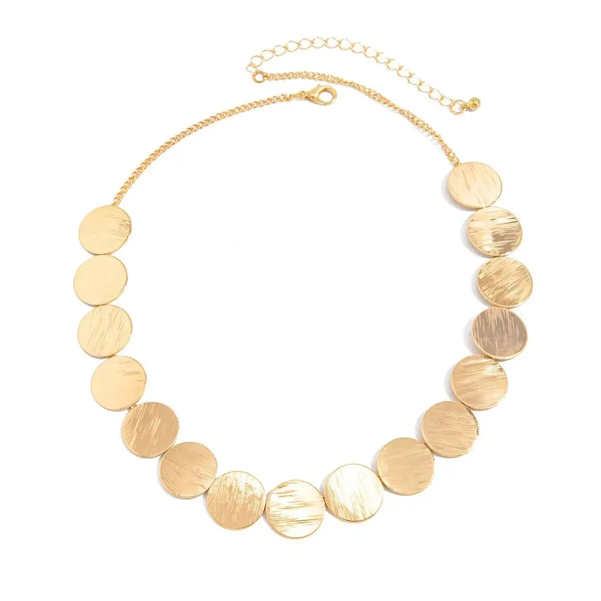 Elegant Metal Sequin Choker