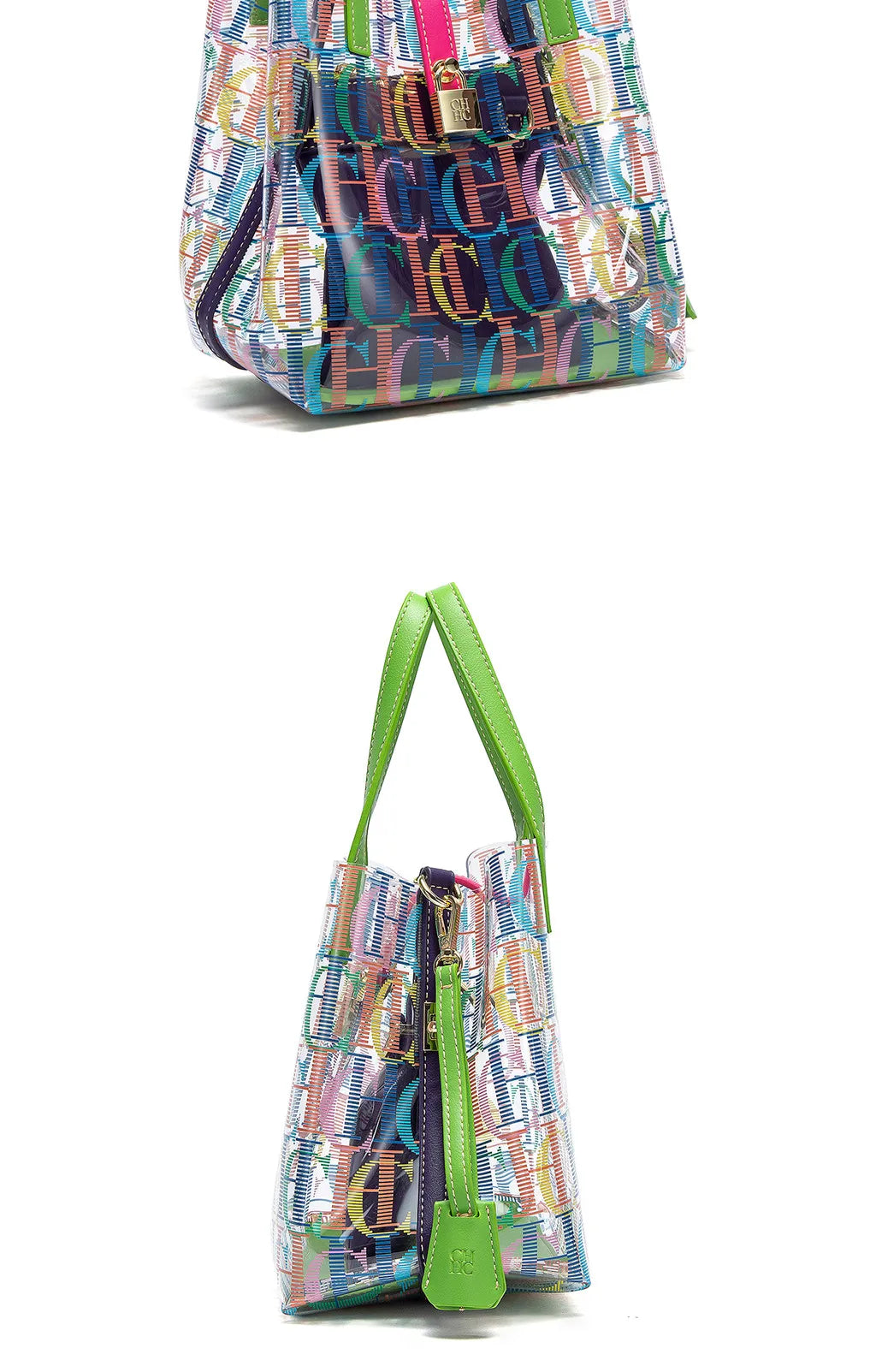 CHCH Women's Tote Bag New PVC Transparent Bag Leisure Beach Bag Waterproof