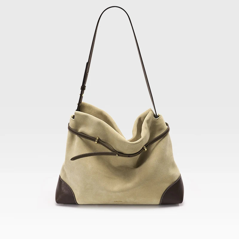 2026 Genuine Suede Hobo Tote Bag