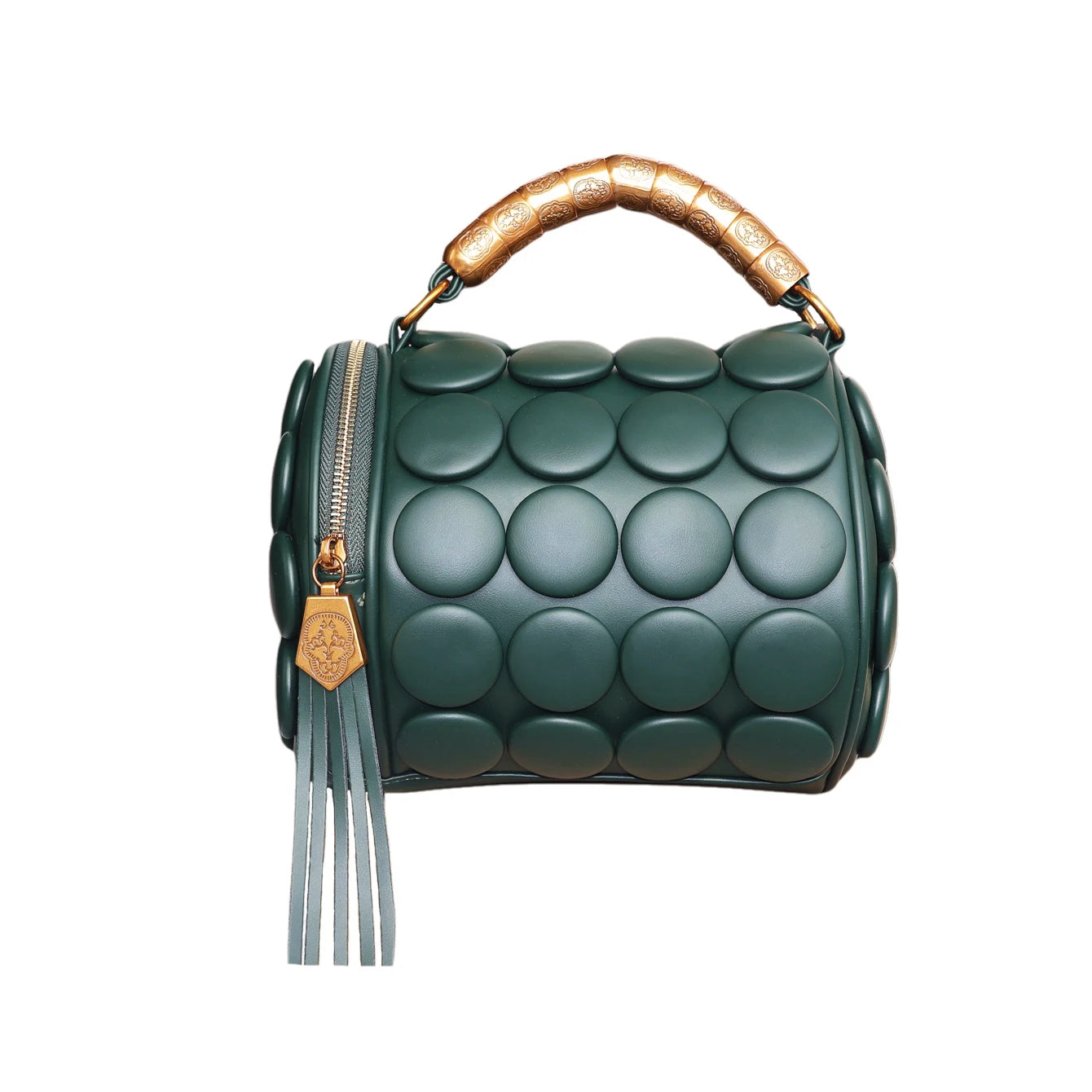 Designer Leather Bucket Shoulder Tote Bag