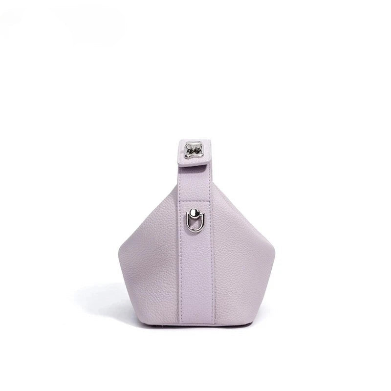 Mini Leather Tote Crossbody Bag