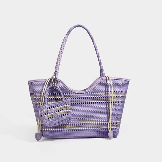 Braided Tote Shoulder Bag