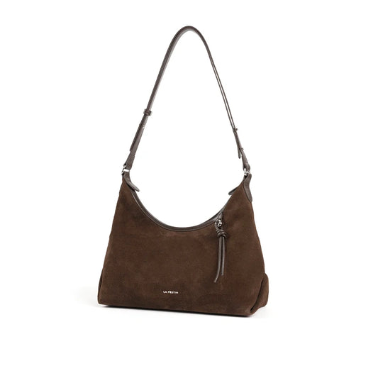 LA FESTIN Large Suede Crossbody Bag