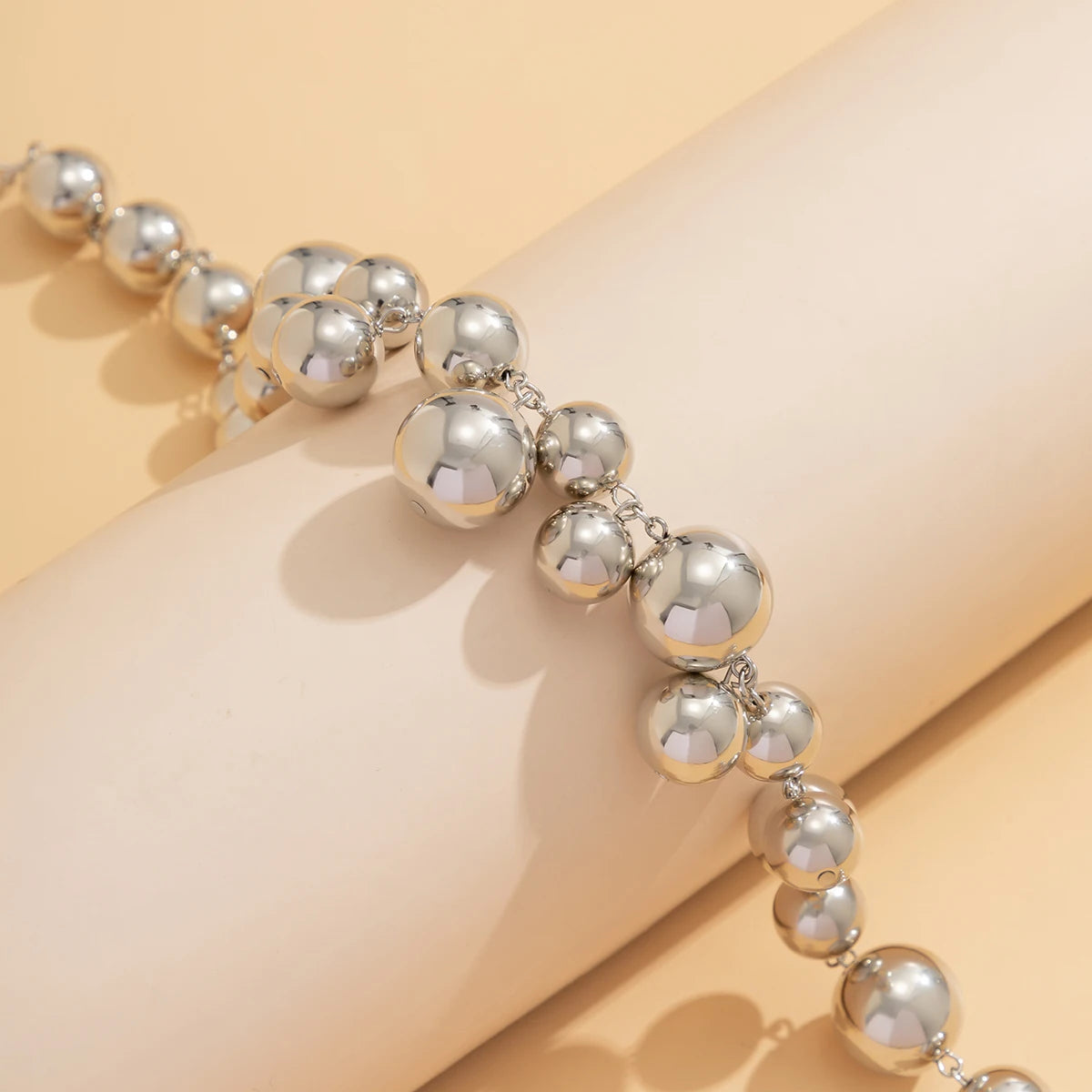 Pearl Beaded Choker Necklace