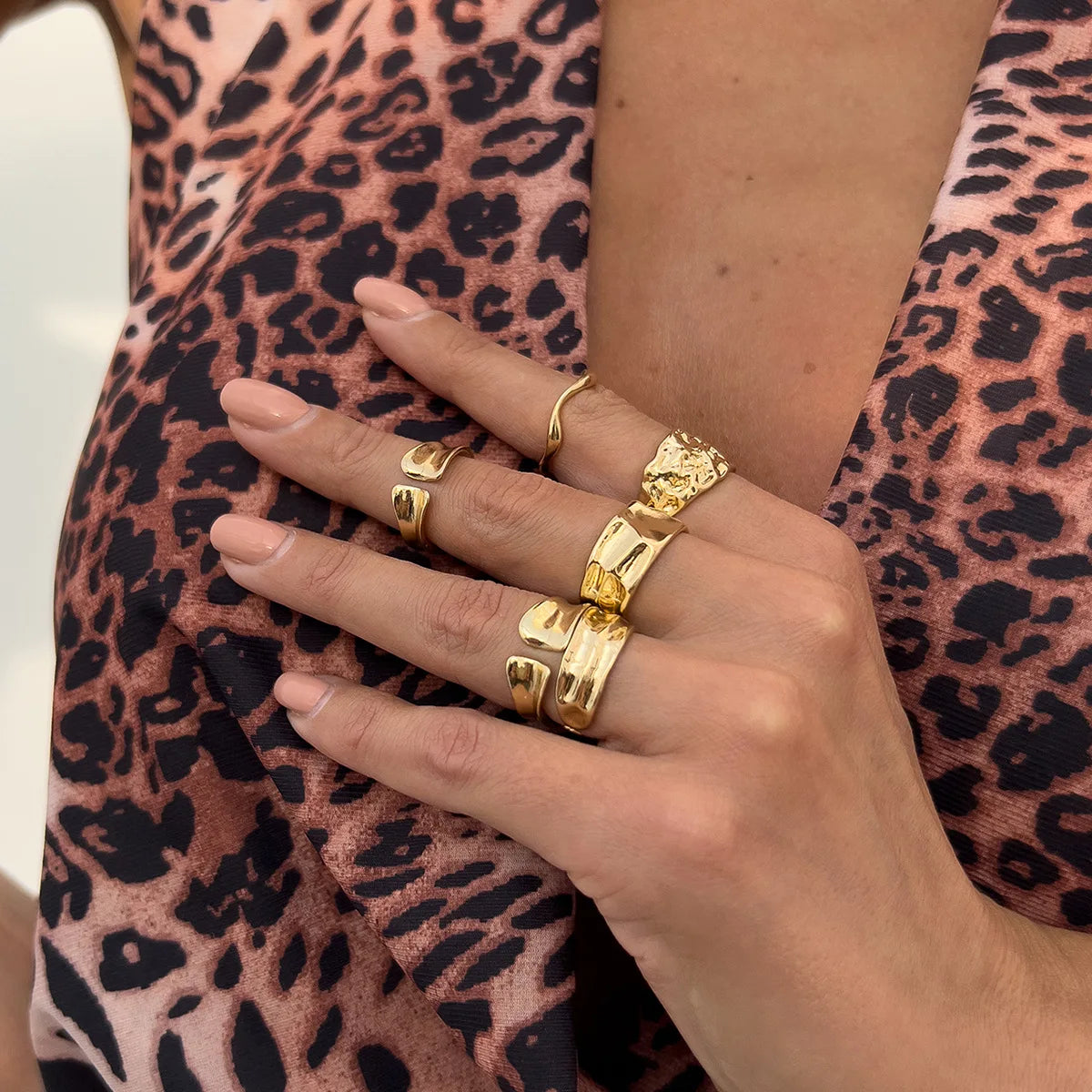 Sun & Starfish Ring Set