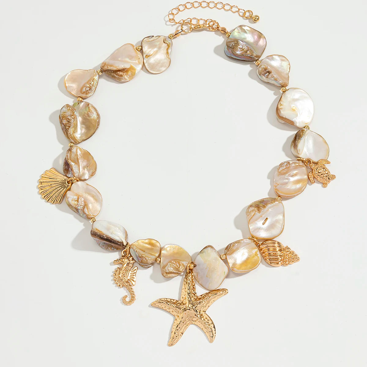 Starfish Conch Pendant Choker