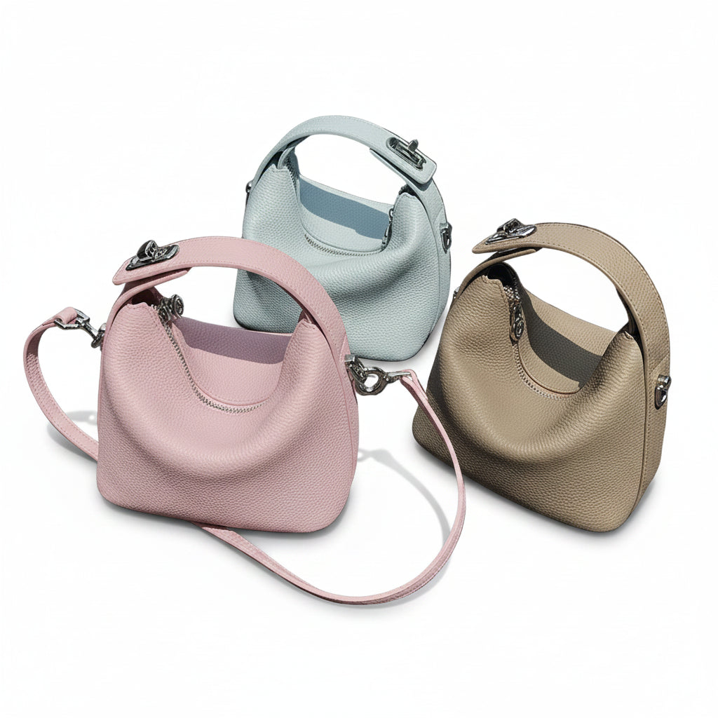 Mini Leather Tote Crossbody Bag