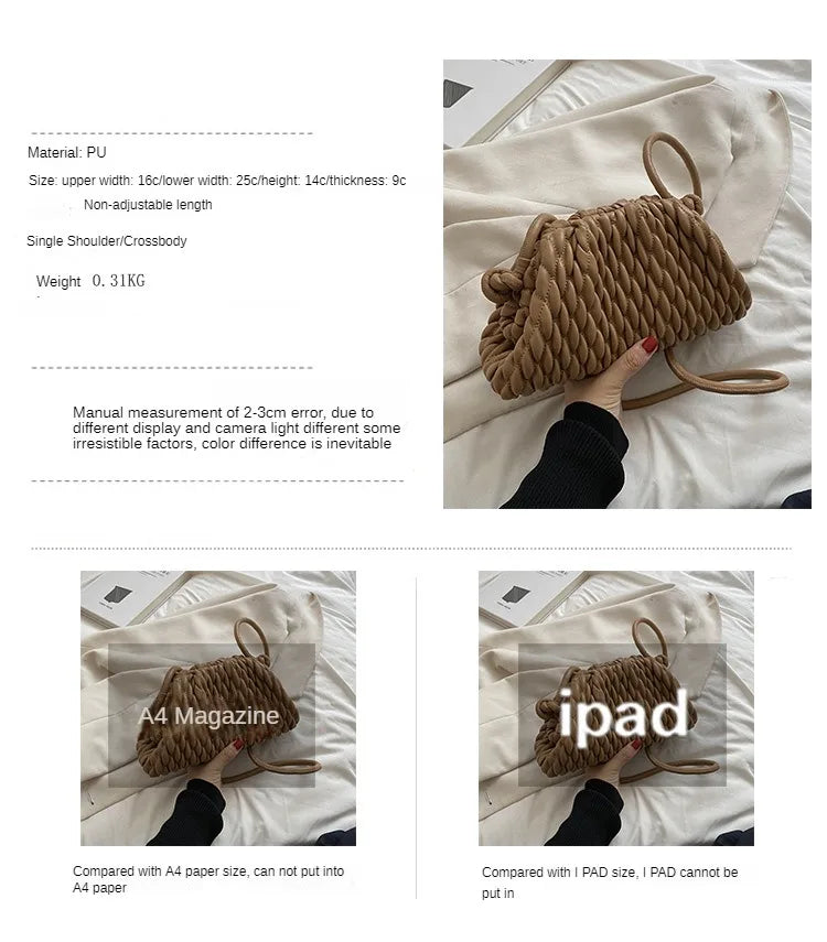Embroidered Crossbody Shoulder Bag