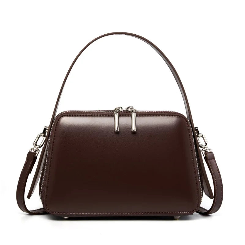 YANATARI Vintage Cowhide Shoulder Bag 2026