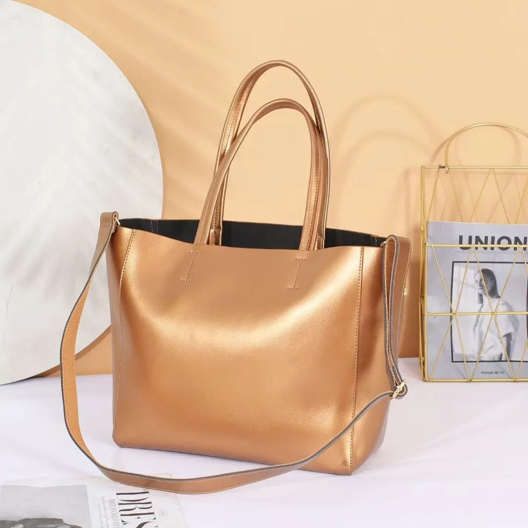 Zency Everyday Leather Shoulder Tote