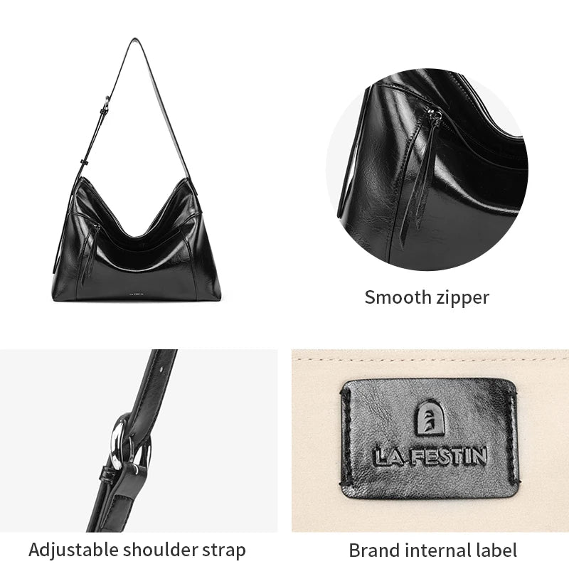 LA FESTIN Oversized Leather Tote